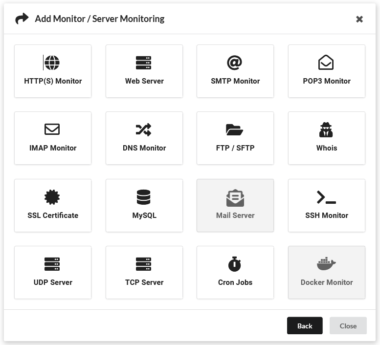 Upzilla add monitor server